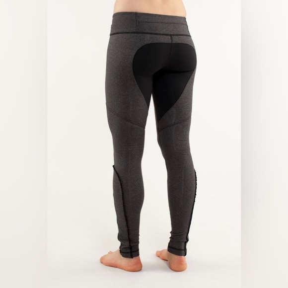 Lululemon Dressage Pant Heathered Black Leggings - Picture 3 of 9